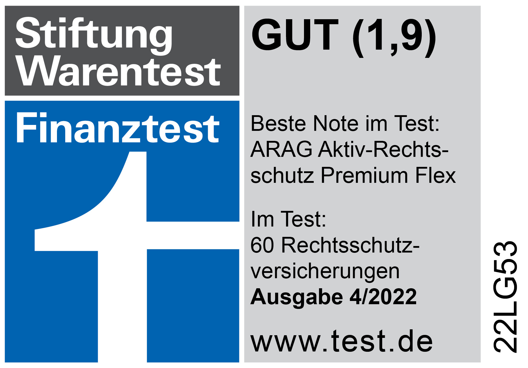 Siegel Premium RS Flex Stiftung Warentest RGB 4-2022